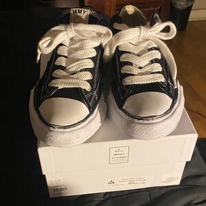 Miharayasuhiro Black and White Men's Sneakers